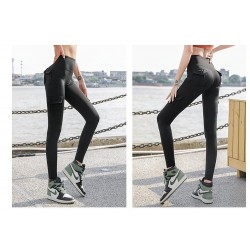 High waist leggings with pockets workout gym legging scrunch butt yoga pants sport women fitness legBroeken
