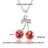 Dubbele kers - ketting - ring - oorbellen - armband - 925 sterling zilverHalskettingen