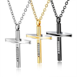 Cross christian necklaces - gold - silver - blackNecklaces