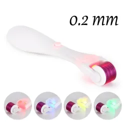 Elektrische micronaald met LED - titanium dermaroller - antirimpel - verjongende gezichts- / lichaamsmassage-apparaatMassage