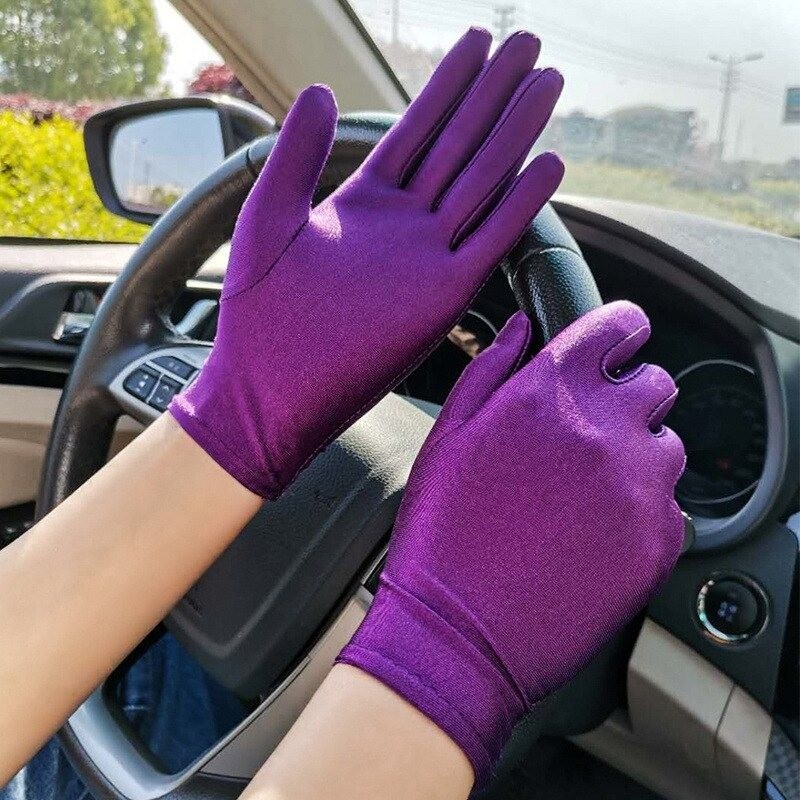 Spandex gloves - elastic - uv proof - short gloves - womenGloves