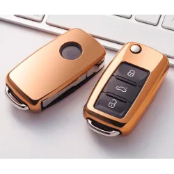 Car key cover case for Volkswagen VW Passat Golf Jetta Bora Polo Sagitar TiguanSleutels