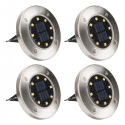 4 stuks - lampen op zonne-energie - 8 leds - waterdichte tuinlampVerlichting