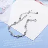 Armband met hartjes & zirkonia - 925 sterling zilverArmbanden