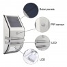 Solar LED Light - Outdoor - Motion Sensor - Stainless Steel - Black - WhiteSolar verlichting