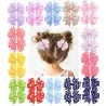1Piece - Ribbon Hair Bows With Clip - Baby Girls - FlowerHaarspelden