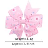 1Piece - Ribbon Hair Bows With Clip - Baby Girls - FlowerHaarspelden