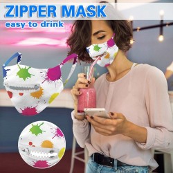 Washable - Protective - Mask - Unisex - Reusable - ZipperMouth masks