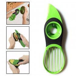 3 in 1 - avocado dunschiller - snijmachine - plastic mesKeukenmessen