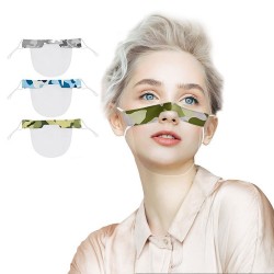Transparant mondkapje - kunststof halfgelaatsmasker - liplezingMondmaskers