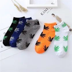 Breathable Socks - Maple Leaf - Comfortable - MenDames mode