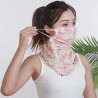 Chiffon sjaal - gezicht / hals / mondbedekking met oorlussen - uv-beschermingSjalen