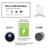 USB Rechargeable - LED Flashlight - T6 - 1200mAh - WaterproofSurvival gereedschap