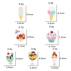 Ice cream - Cake - Cartoon - Enamel pin - BroochBroches