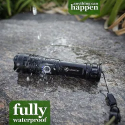 Powerful LED Flashlight - XHP - Torch Support - Mircro chargingSurvival gereedschap