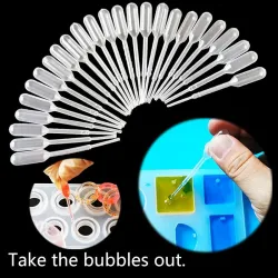 Plastic - Resin Jewelry - Transfer Pipettes - Silicone MoldSpeelgoed