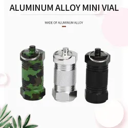 2Pcs - Metal Medicine Box - Pill Capsule - Waterproof - Outdoor - Key ringSleutelhangers