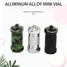 2Pcs - Metal Medicine Box - Pill Capsule - Waterproof - Outdoor - Key ringSleutelhangers