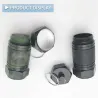 2Pcs - Metal Medicine Box - Pill Capsule - Waterproof - Outdoor - Key ringSleutelhangers