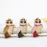 Cute Owl - Rhinestone - KeychainKeyrings