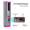 Ceramic hair curler - cordless - auto-rotating - Led display - USBHair
