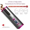 Ceramic hair curler - cordless - auto-rotating - Led display - USBHair