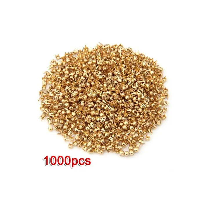 Goudkleurige ronde studs - studs - DIY decoratie - 2,5 mm - 1000 stukjesDecoratie