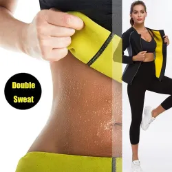Afslankende legging & top - sauna-effect - afslank fitnesssetFitness