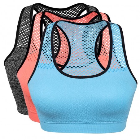 Quick Dry - Mesh - Sports Bras - Wireless - Women FitnessFitness