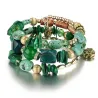 Multi colored beads - charm bracelets - resin stoneArmbanden