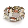 Multi colored beads - charm bracelets - resin stoneArmbanden