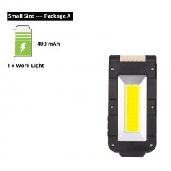 Multifunctional COB work light - USB - rechargeable - 180 degree adjustable - magnet design camping lightTorches