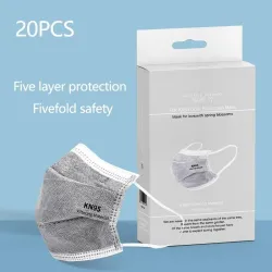 Disposable - civil masks - anti-virus - kn95 - 5 layer masksMondmaskers