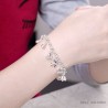 Pretty bracelet - 925 sterling silver - mixed crystalsArmbanden