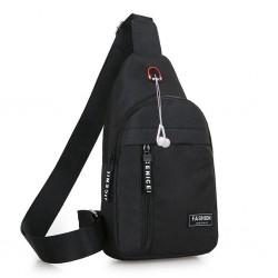 Shoulder bags - nylon waist pack- outdoor - usb chargingTassen