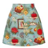 Retro - vintage - cotton skirt - floral printDames mode