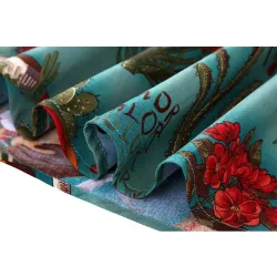 Retro - vintage - cotton skirt - floral printWomen's fashion