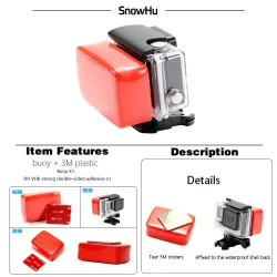 Gopro Float - Floaty Box - 3M Adhesive - Anti Sink - Gopro Hero 8 - 7 - 6 5Accessoires