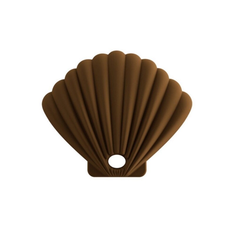 Seashell shaped storage case for face / mouth masks - silicone bag