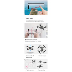 S60 Mini Drone - WIFI - FPV - 4K HD Dual Camera - 15mins Flight Time - Foldable - RTFDrones