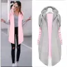 Women Coats - Casual - Hooded - Pink - Blue - BlackWomen's fashion