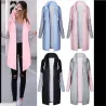 Women Coats - Casual - Hooded - Pink - Blue - BlackDames mode