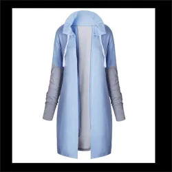Women Coats - Casual - Hooded - Pink - Blue - BlackWomen's fashion