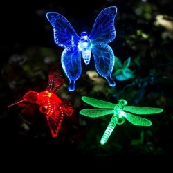 Iluminación solarSolar - LED - exterior / jardín luz decorativa - mariposa - libélula - aves