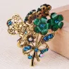 Elegante haarklem met kristallen bloemenHaarspelden