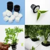 Mesh pot - basket - for hydroponic system plant / vegetable grow - with foam insert - 10 piecesGarden