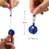 Intrekbare sleutelhanger - voor ID-kaart / badgehouderSleutelhangers