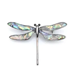 Vintage emaille libel - elegante brocheBroches