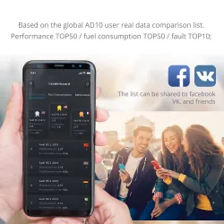 AD10 - OBD2 - ELM327 - diagnostische autoscanner - codelezer - Bluetooth - iOS - Android - head-updisplayDiagnose