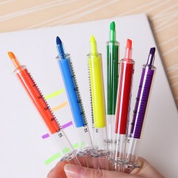 Naald / injectiespuit gevormde pens - markeerstiften - markers - 6 stuksPennen & Potloden